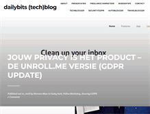 Tablet Screenshot of dailybits.be